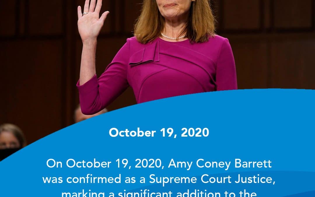On This Day, October 19: The U.S. Senate Confirms Amy Coney Barrett – A New Conservative Voice on the Supreme Court