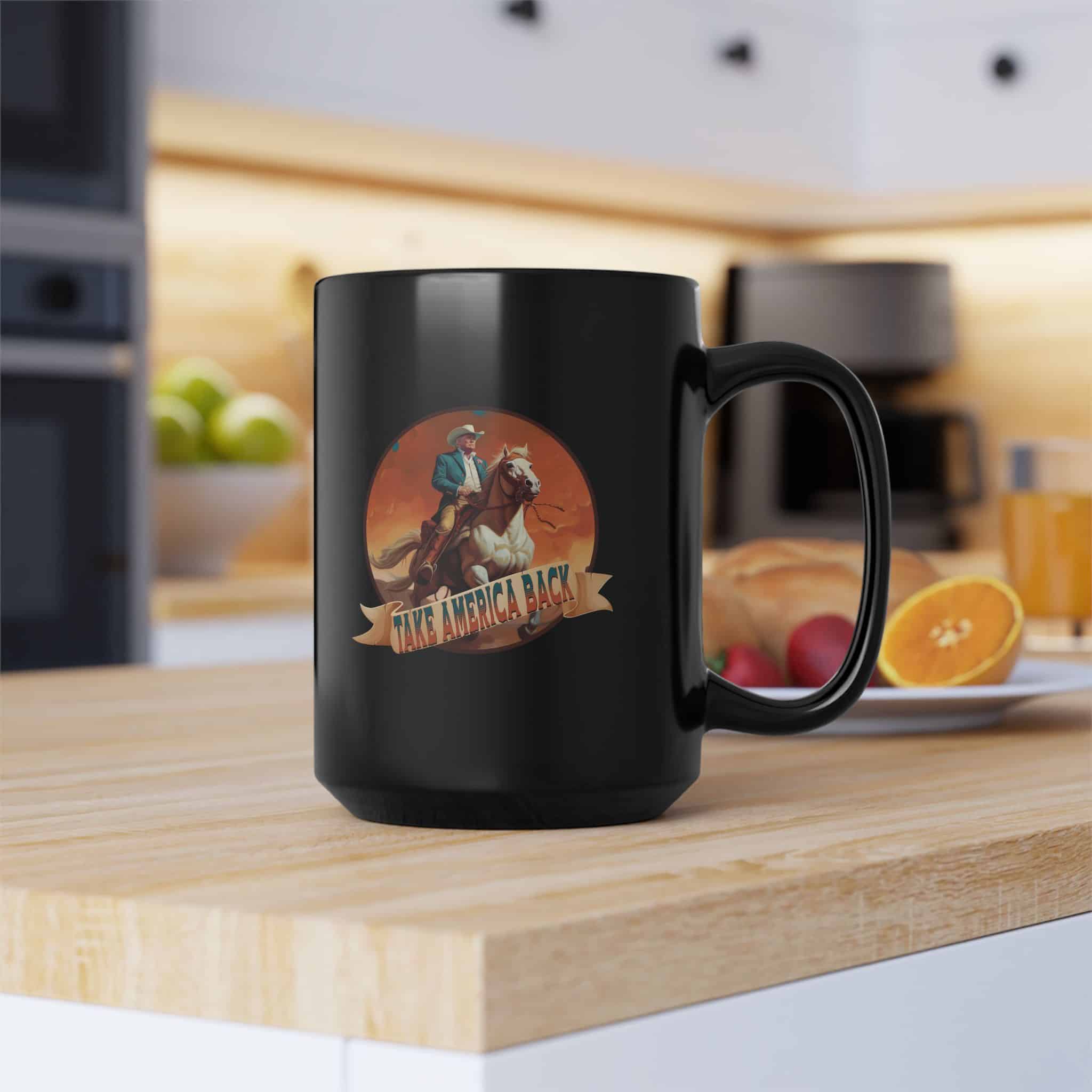 Take America Back Mug - Trump Cowboy Ceramic Mug - Image 8
